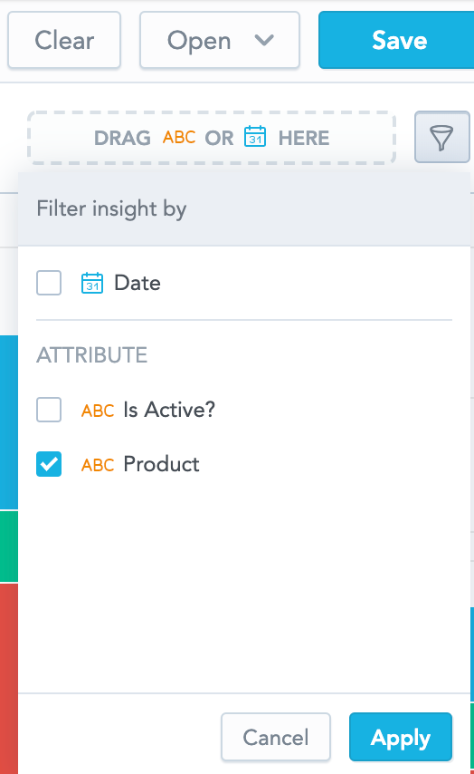 filter values