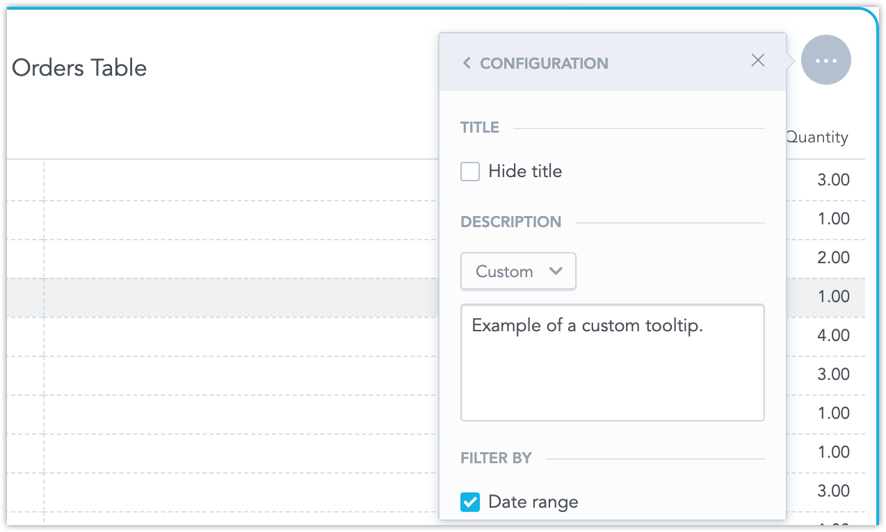 Setting up a custom widget tooltip
