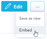 Embed dialog