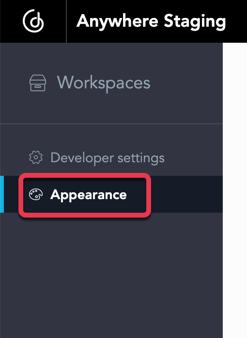 Appearance section