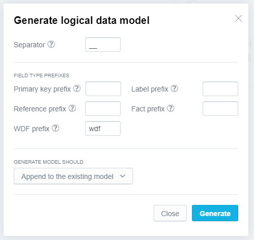 Generate LDM dialog