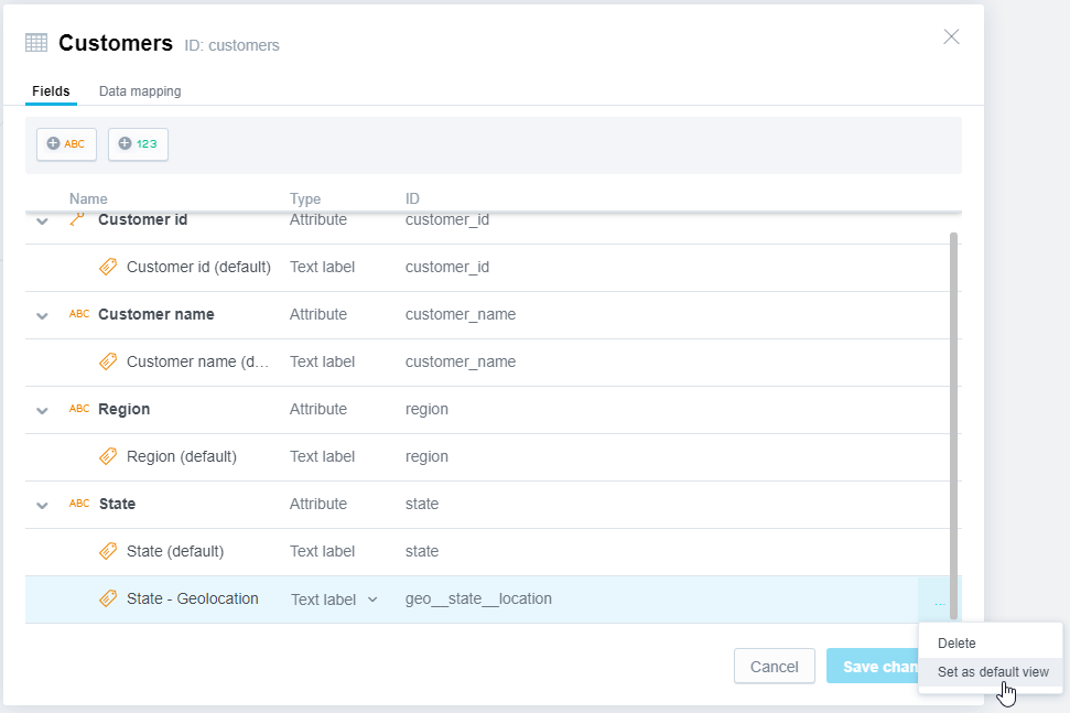 set default view
